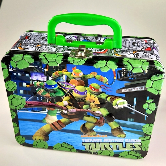 NICKELODEON Teenage Mutant Ninja Turtles 90s EUC Metal Lunchbox - Picture 16 of 16